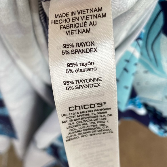 Chico's Maxi Dress - Blue Floral - NWT - Chico's size 1 (8/medium) - Picture 12 of 12